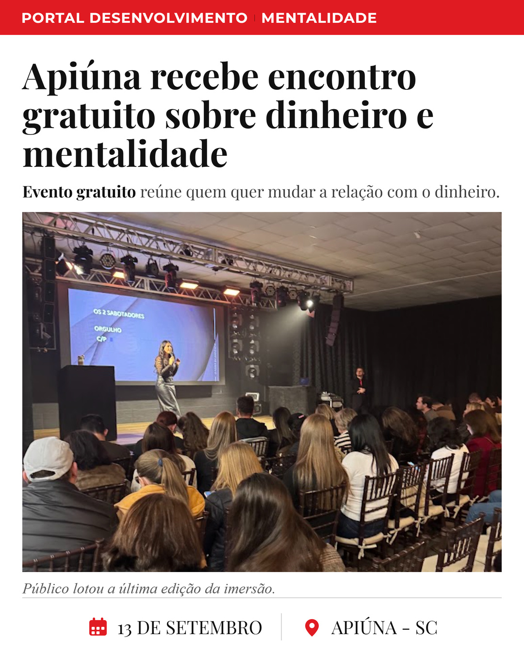 Jornal clássico &middot; foto nova — Apiúna