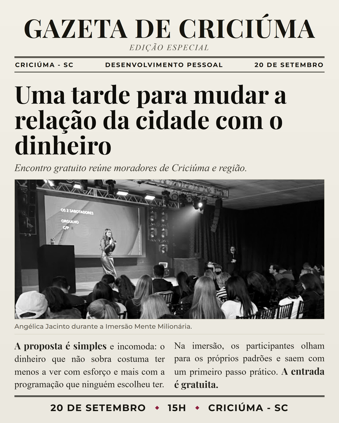 Jornal impresso — Criciúma