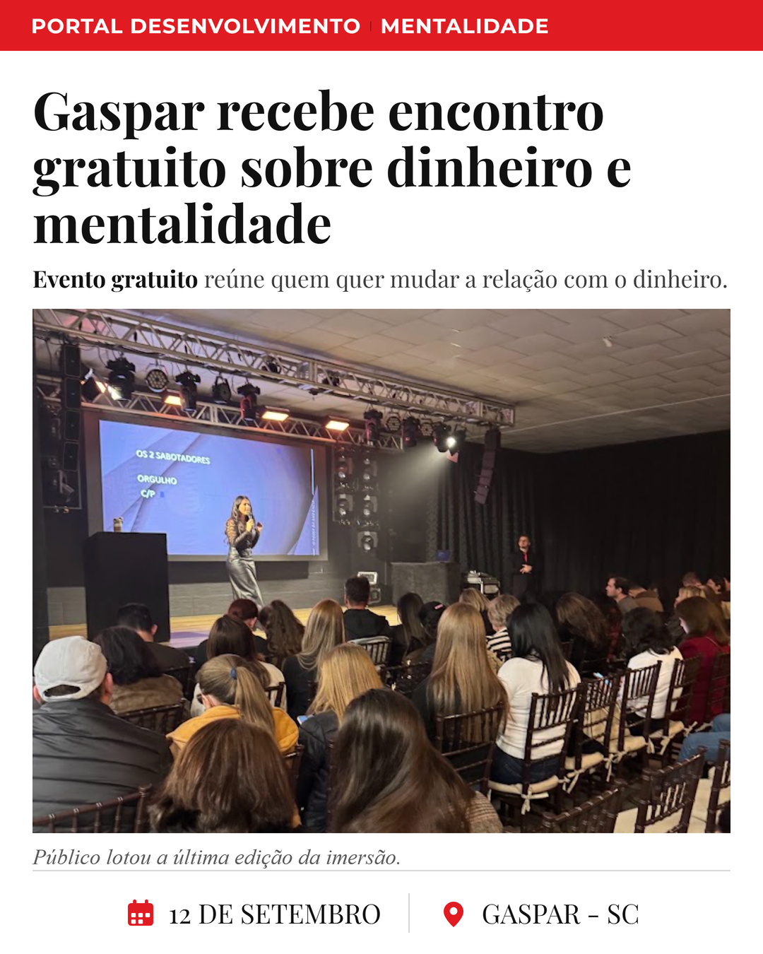 Jornal clássico &middot; foto nova — Gaspar