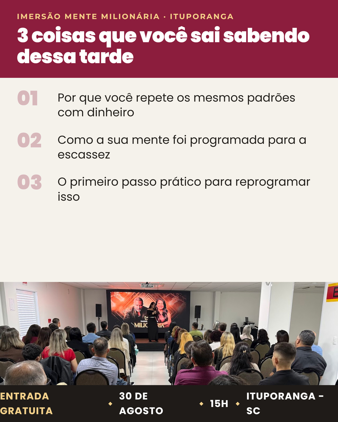 3 coisas que você sai sabendo — Ituporanga