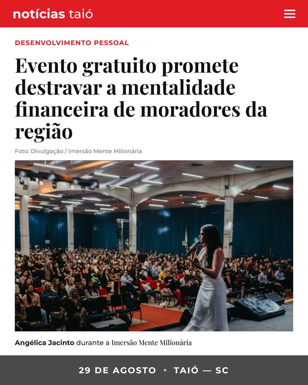 Notícia — Taió